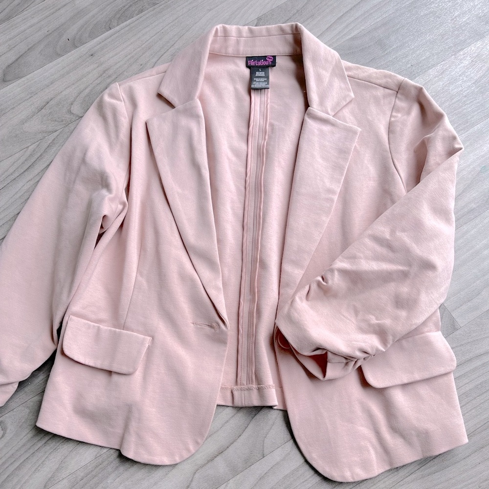 Womens pink blazer- Flirtatious Brand- Size Large